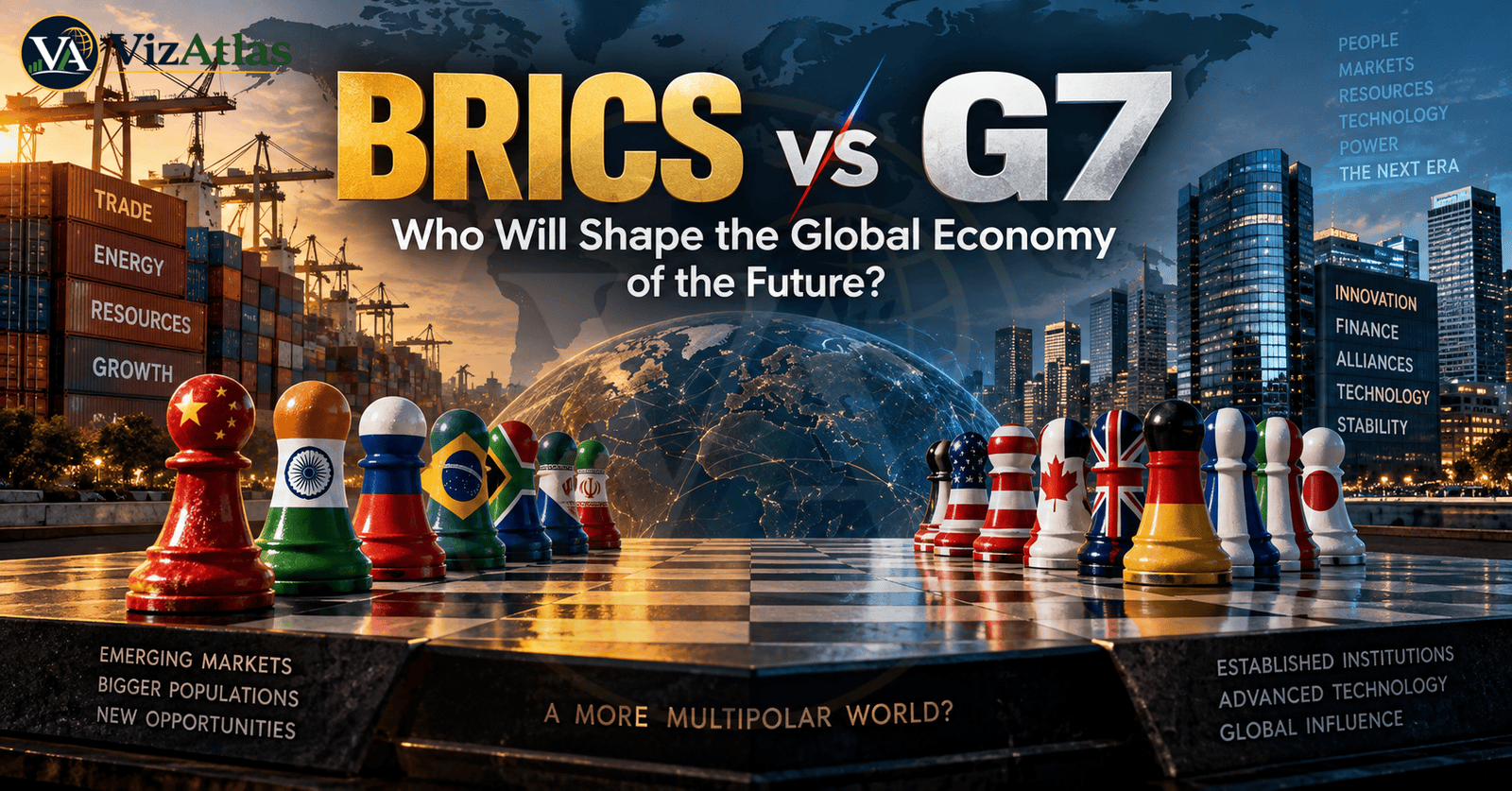 BRICS vs G7 2026: GDP, Economic Power, Global Influence & the Future of the World Economy