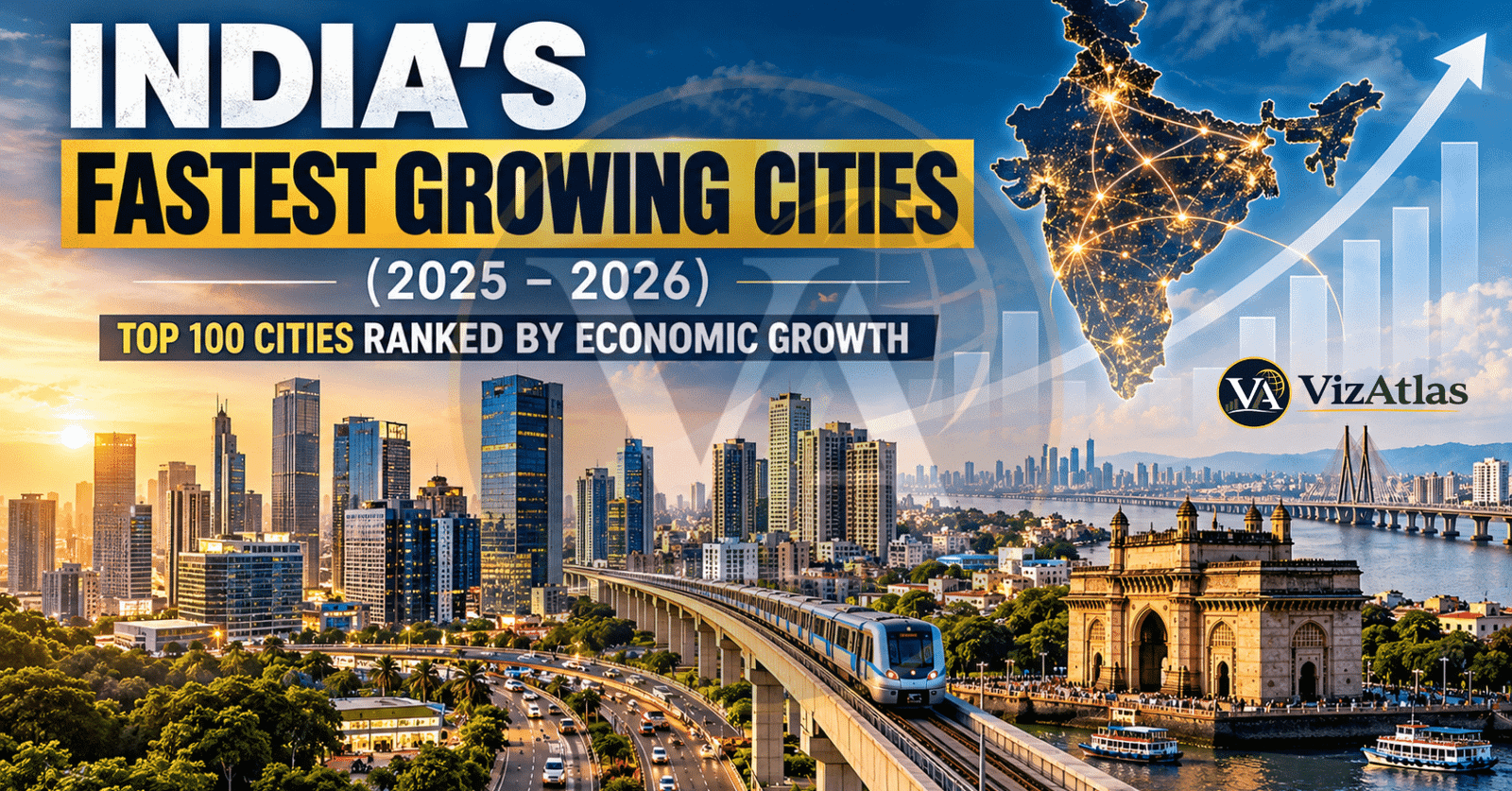 Fastest Growing Cities in India 2026: Top 100 Cities Ranked by Economic Growth